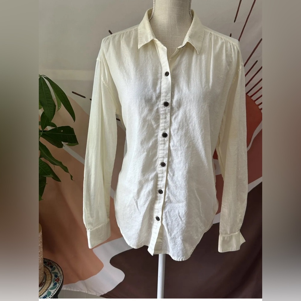 Patagonia Cream Button-Up Shirt